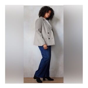 Lauren Conrad Women's 3X Birch Double Breasted Notch Collar‎ Jacket Blazer NWT
